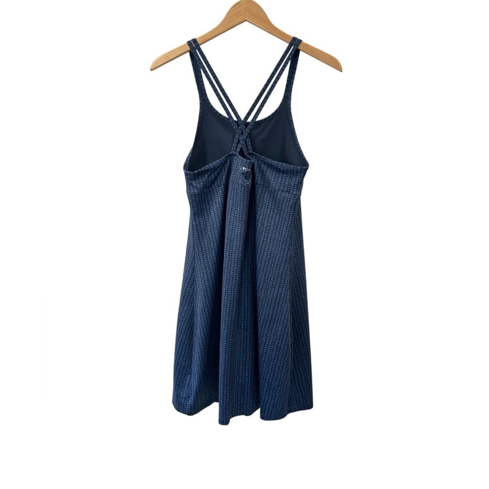 Columbia women’s Omni-wick active dress Small blue strappy back built in bra - Picture 2 of 7
